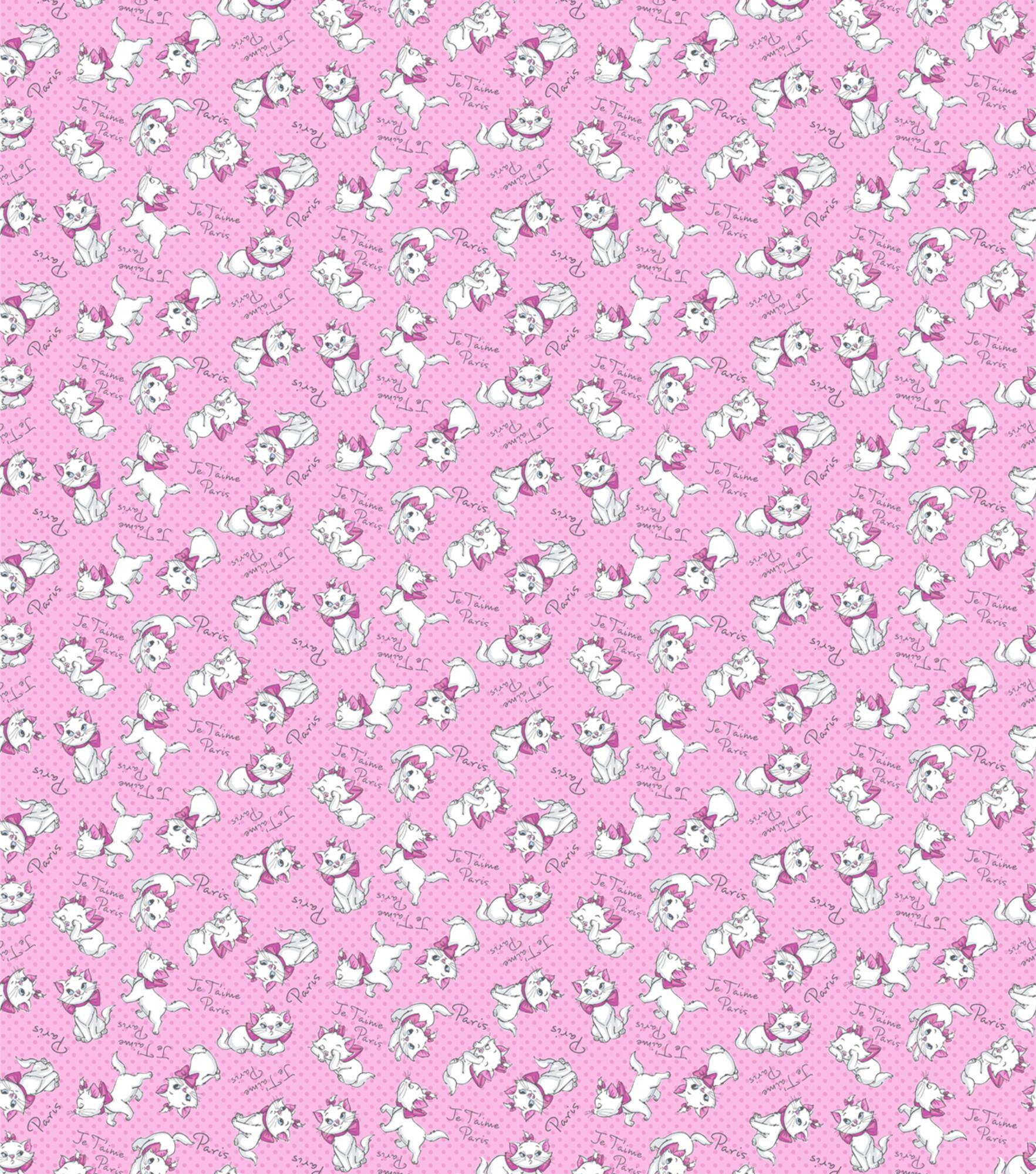 Disney® Marie Amie Je'taime Paris Cotton Fabric